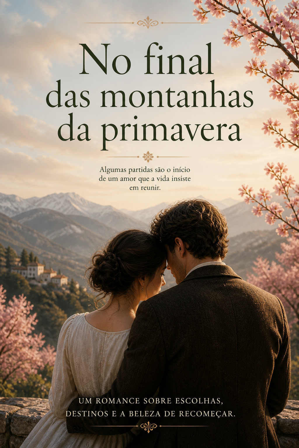 No final das montanhas da primavera