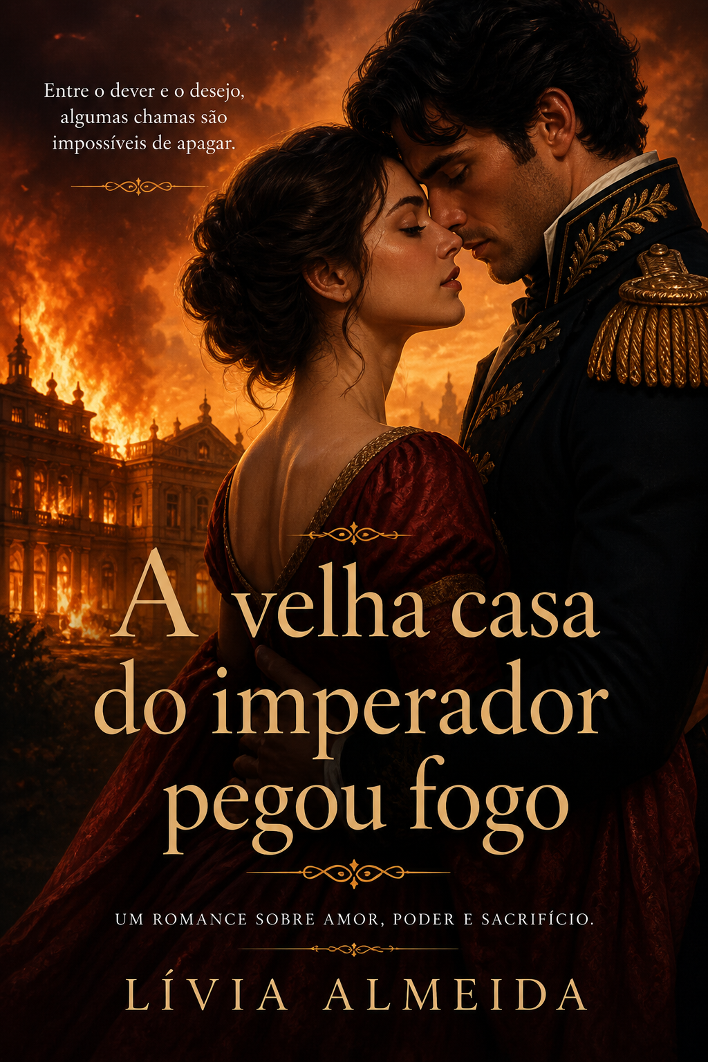 A velha casa do imperador pegou fogo